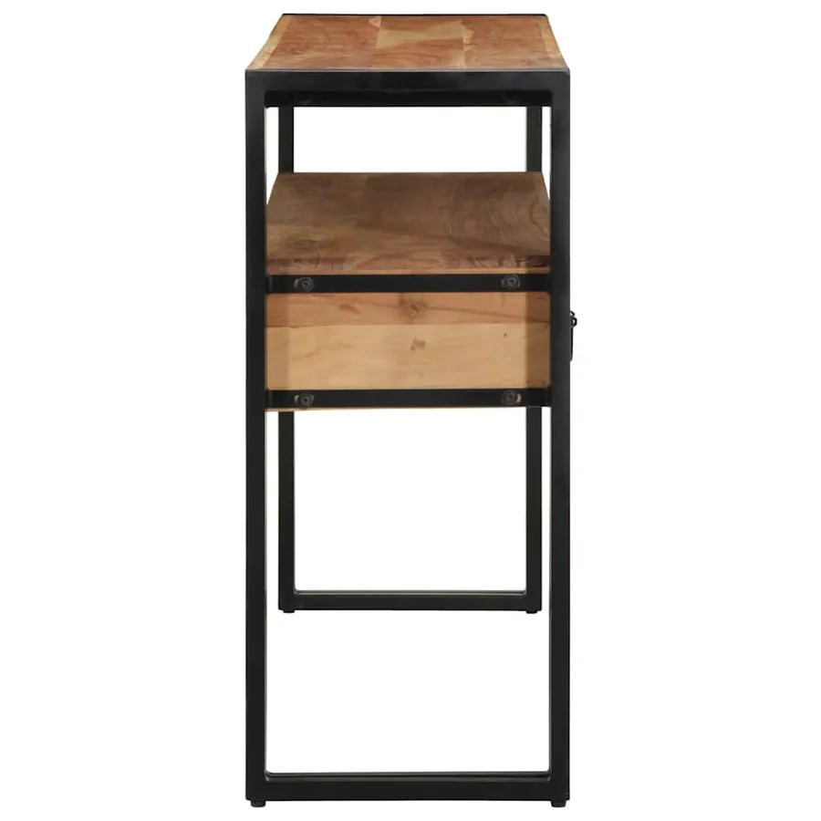 Table console Marron 120 x 33 x 75 cm Bois d'Acacia Massif - 6