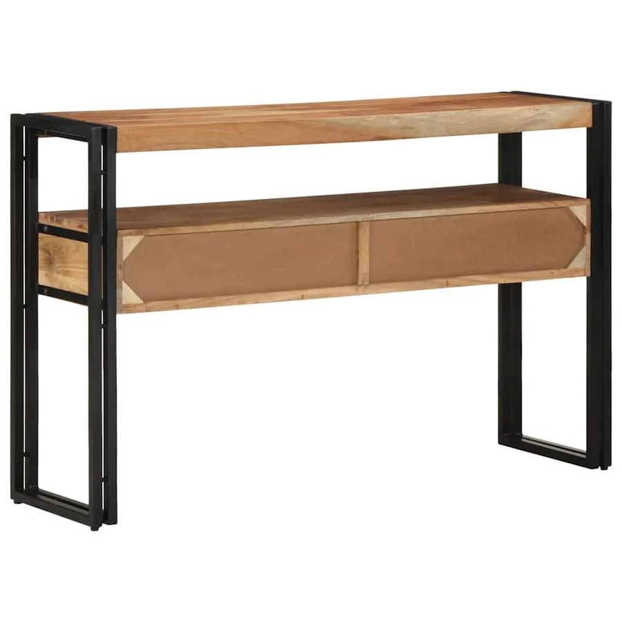 Table console Marron 120 x 33 x 75 cm Bois d'Acacia Massif - 7