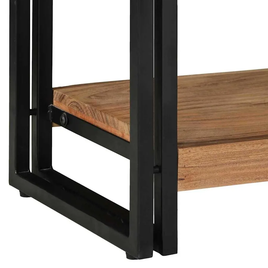 Table console Marron 90 x 33 x 75 cm Bois d'Acacia Massif - 10