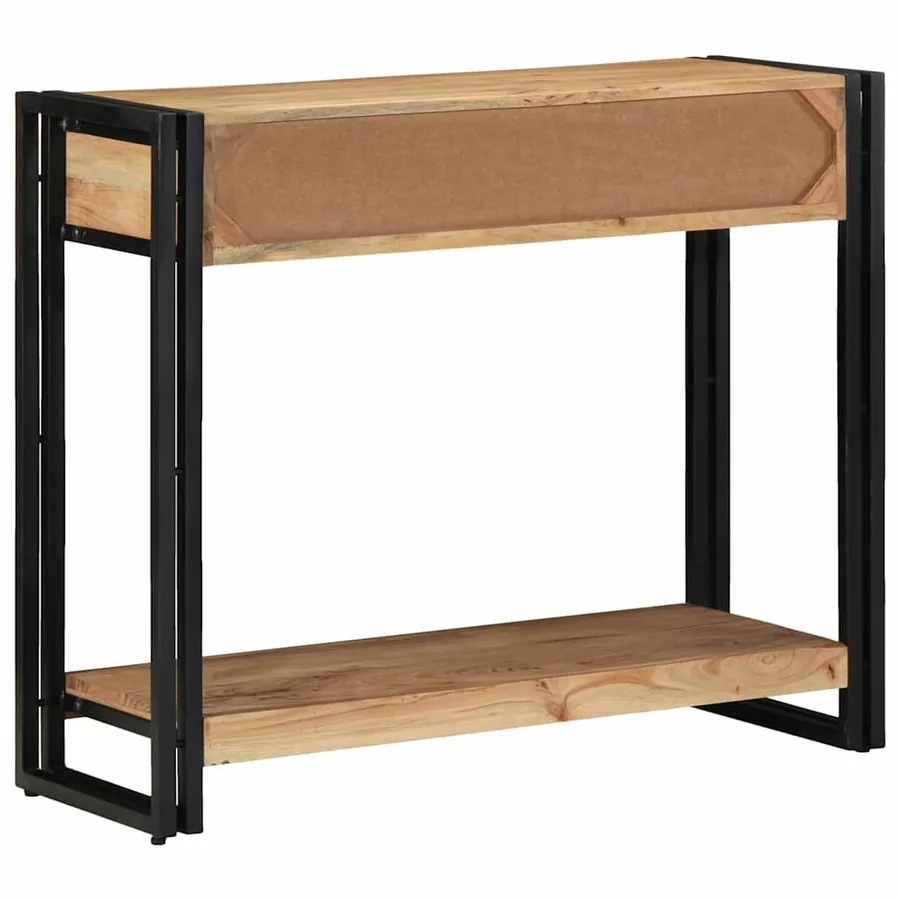 Table console Marron 90 x 33 x 75 cm Bois d'Acacia Massif - 7