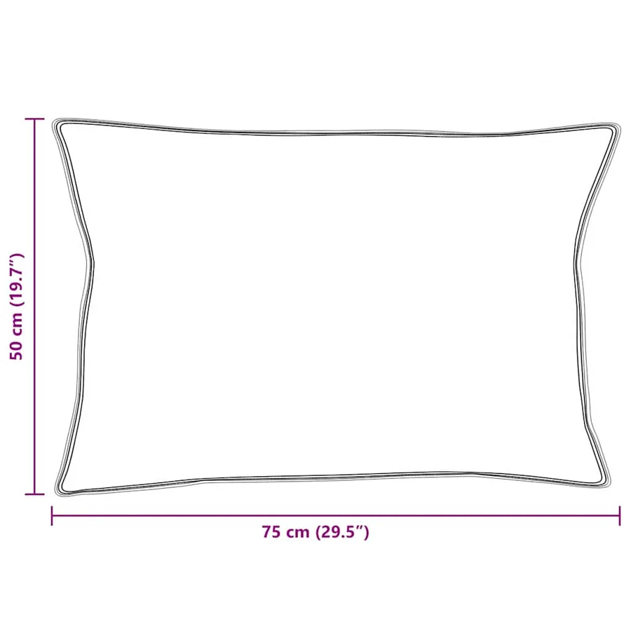 Oreiller avec oreiller 2 pcs Blanc 50 x 75 cm Plume - 10