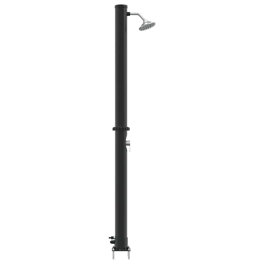 Douche solaire extérieure Noir 217 cm PVC et Aluminium - 6