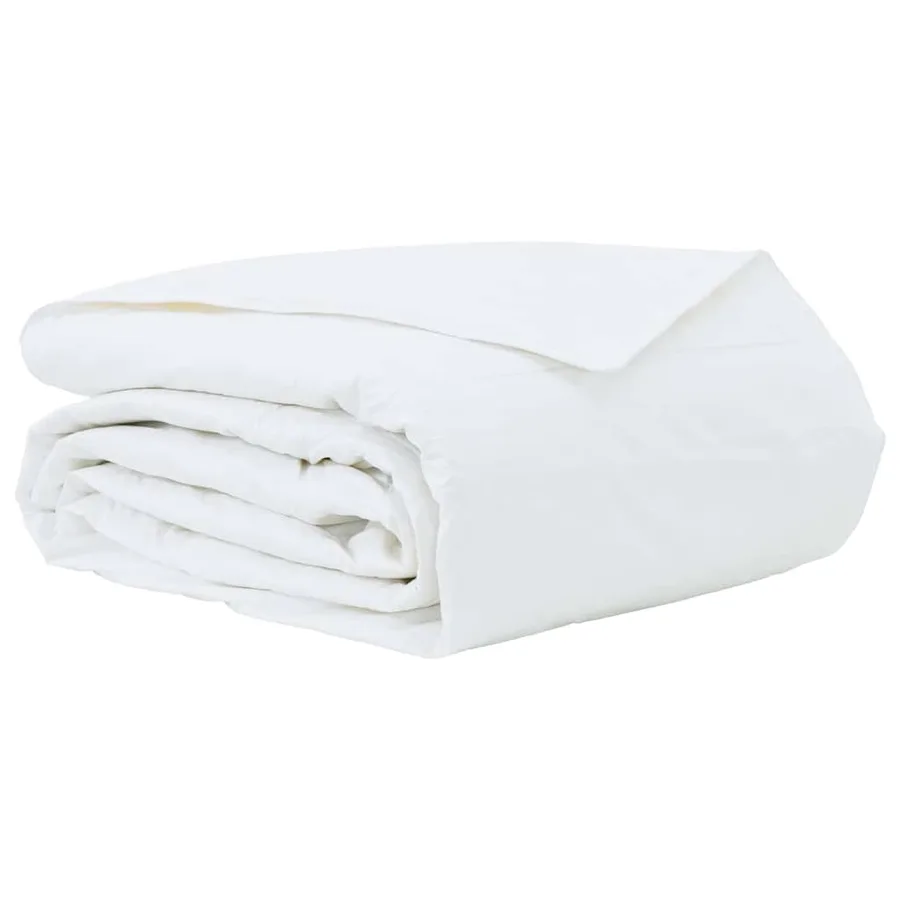 Duvet d'été simple Blanc 240 x 220 cm Plume - 2