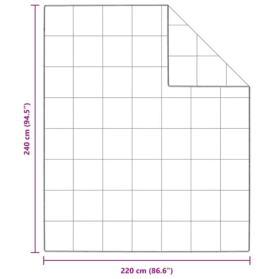 Duvet d'été simple Blanc 240 x 220 cm Plume - 8