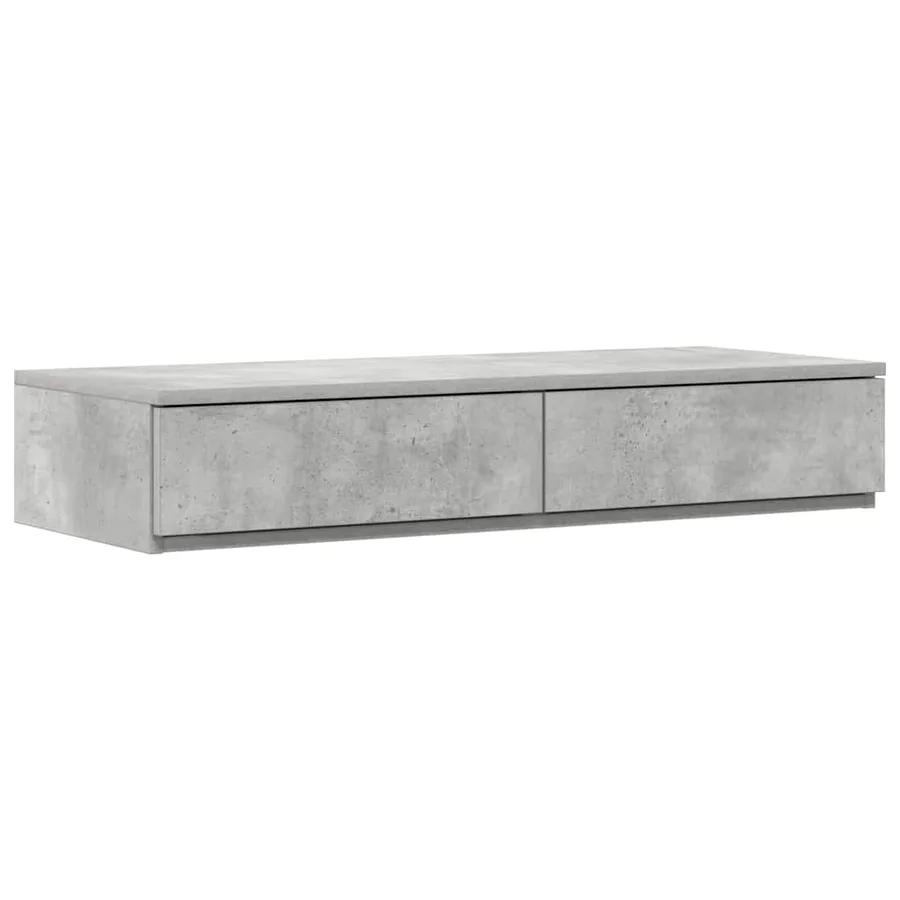 Tiroirs de lit avec tiroir Gris béton 100 x 36,5 x 16,5 cm - 2