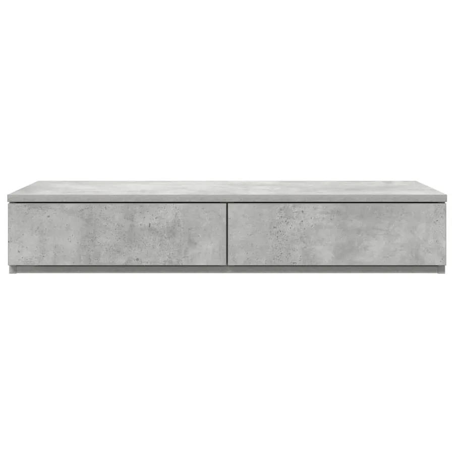 Tiroirs de lit avec tiroir Gris béton 100 x 36,5 x 16,5 cm - 6
