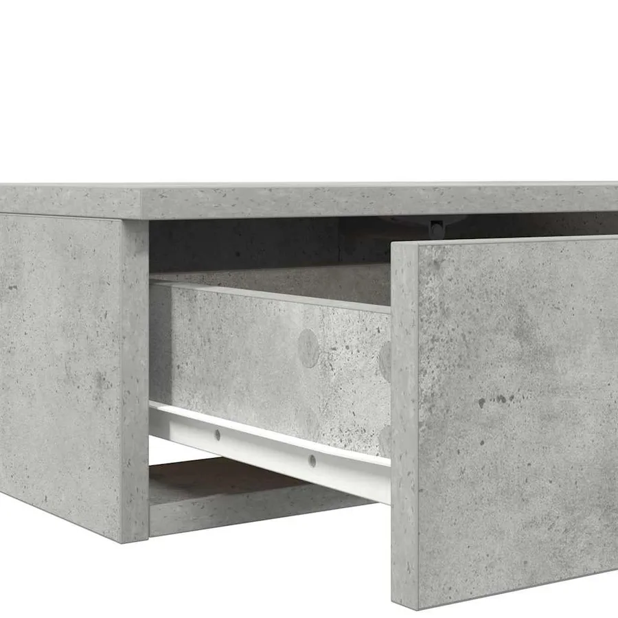 Tiroirs de lit avec tiroir Gris béton 100 x 36,5 x 16,5 cm - 9