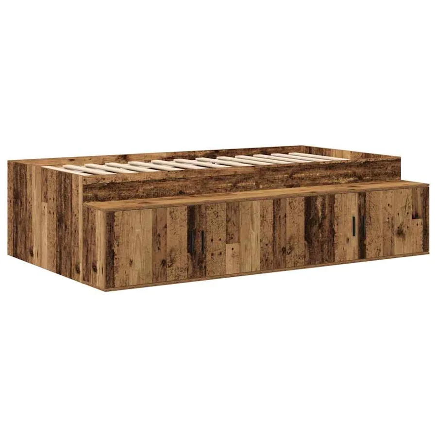 Cadre de lit avec rangement Bois ancien 234 x 103 x 53.5 cm - 6