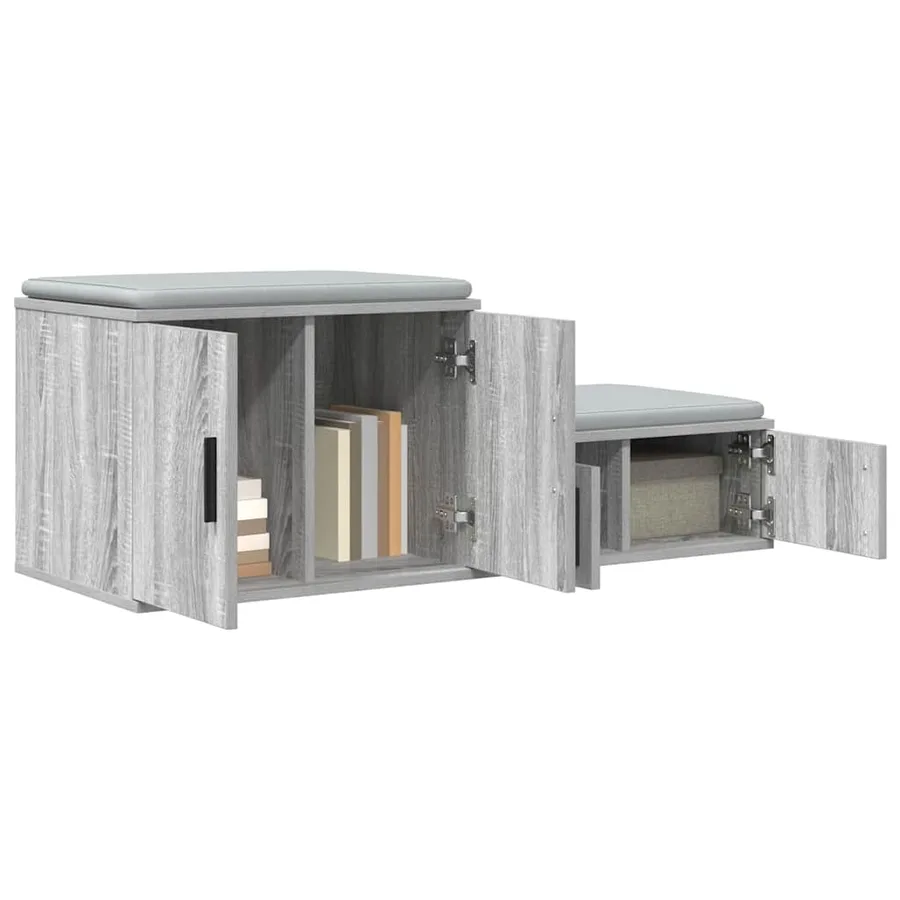 Armoire de rangement 2 pcs Gris Sonoma 103 x 41 x 40 cm - 3