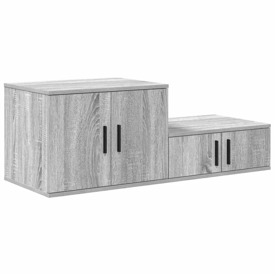 Armoire de rangement 2 pcs Gris Sonoma 103 x 41 x 40 cm - 5