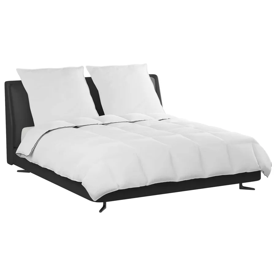 Duvet d'hiver avec oreiller 3 pcs Blanc Plume de canard - 3