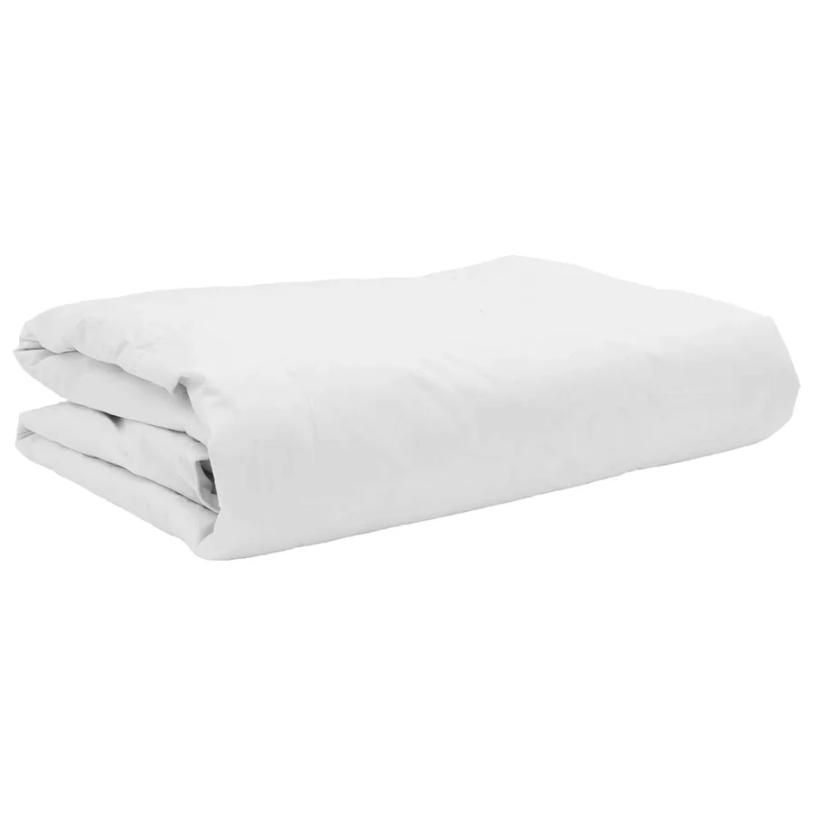 Duvet d'été simple avec oreiller 2 pcs Blanc Plume de canard - 4