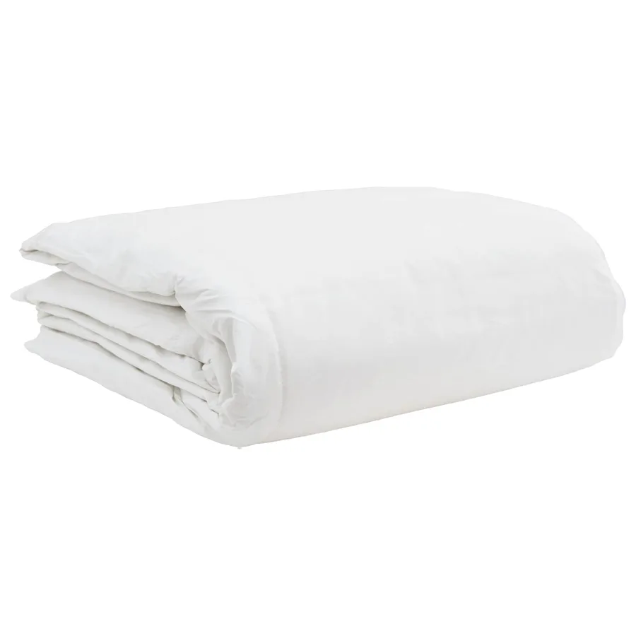 Ensemble de Duvet avec oreiller 3 pcs Blanc Plume de canard - 4