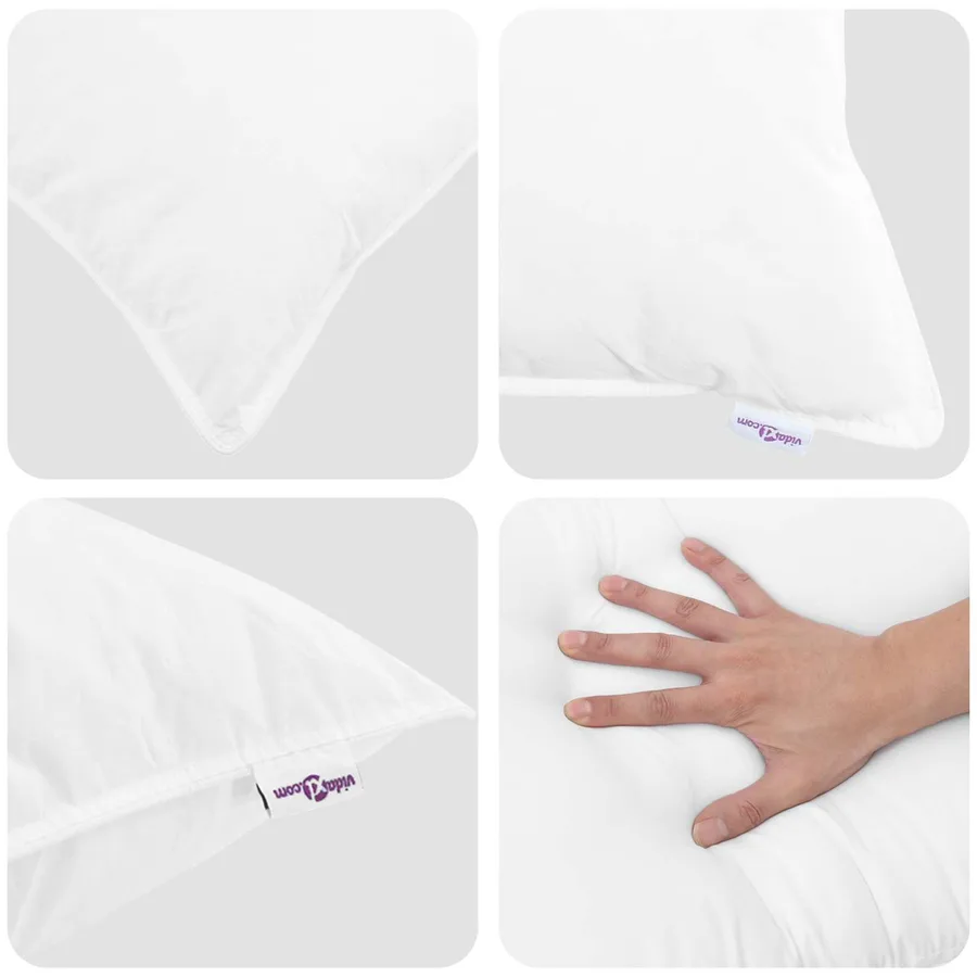 Duvet d'hiver avec oreiller 3 pcs Blanc Plume de canard - 7