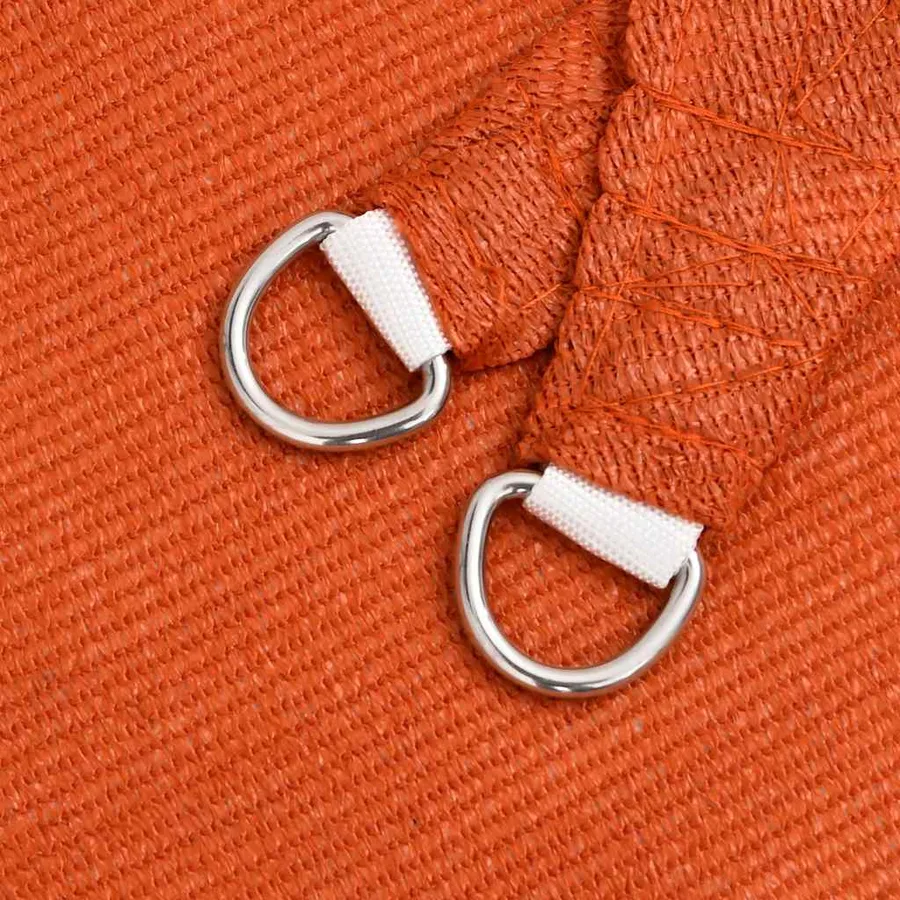 Voile d'ombrage 160 g/m² triangulaire orange 3x4x4 m PEHD - 6