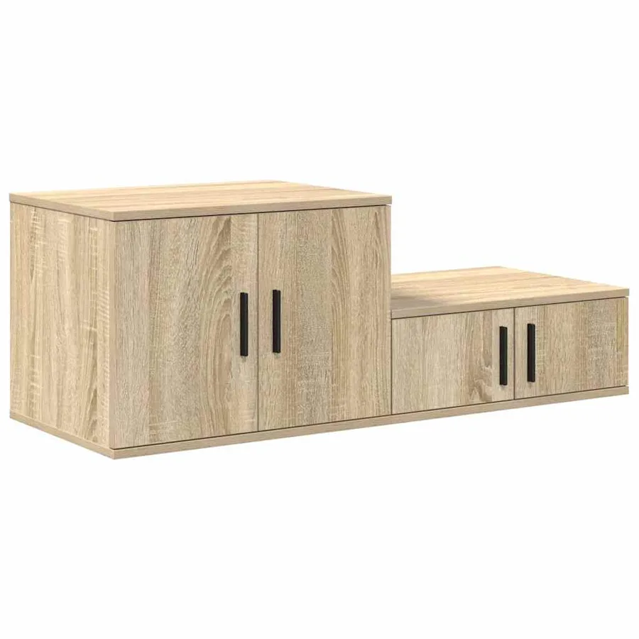 Armoire de rangement 2 pcs Chêne Sonoma 118 x 41 x 40 cm - 5