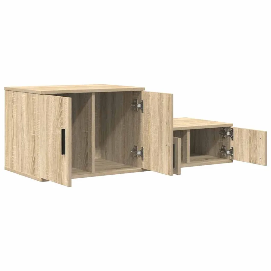 Armoire de rangement 2 pcs Chêne Sonoma 118 x 41 x 40 cm - 6