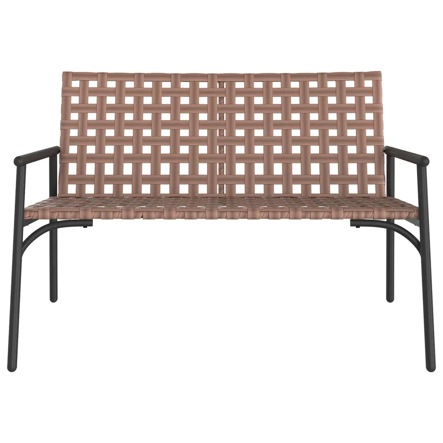Chaise de jardin Marron 110,5 x 79 x 75,5 cm polyrotin - 4
