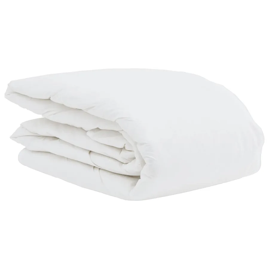 Duvet d'été simple avec oreiller 2 pcs Blanc Plume de canard - 4