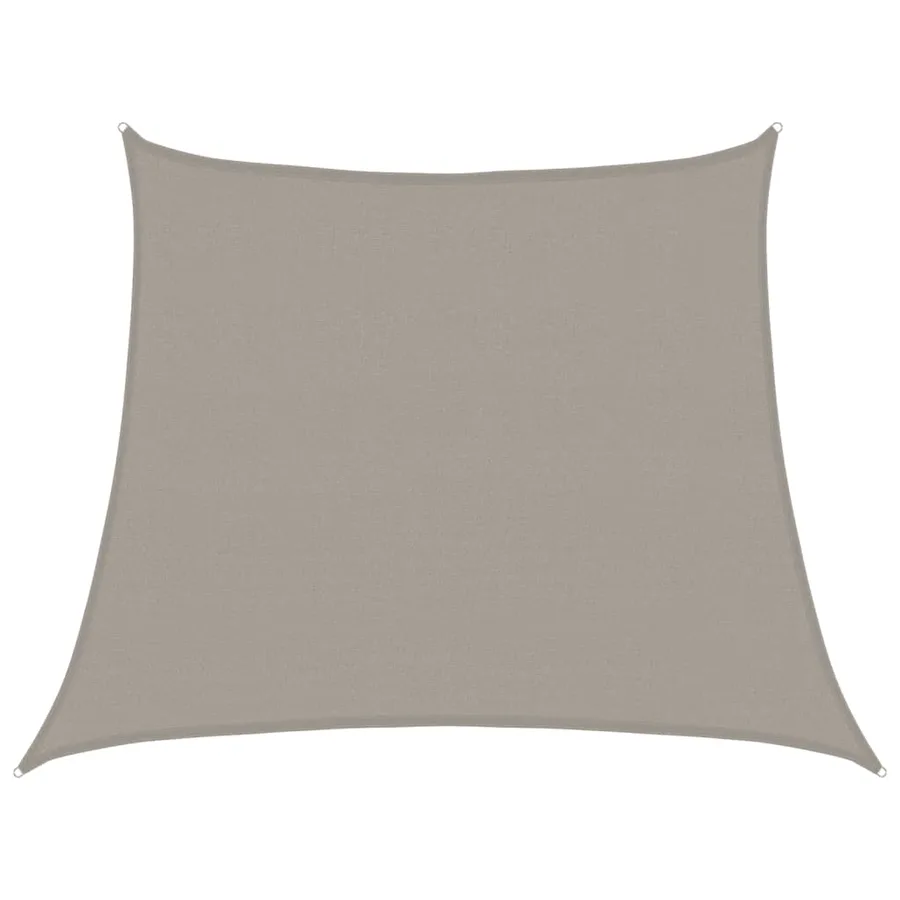 Voile d'ombrage 160 g/m² trapèze gris clair 3/4x3 m PEHD - 2
