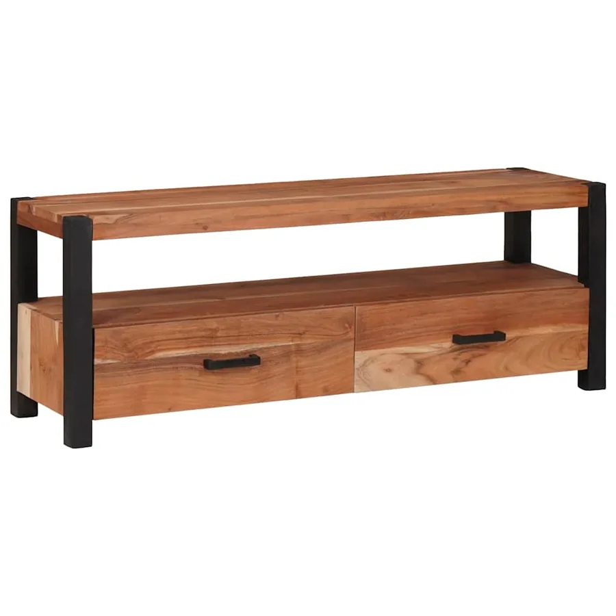 Meuble TV Marron 110 x 30 x 40 cm Bois d'acacia massif