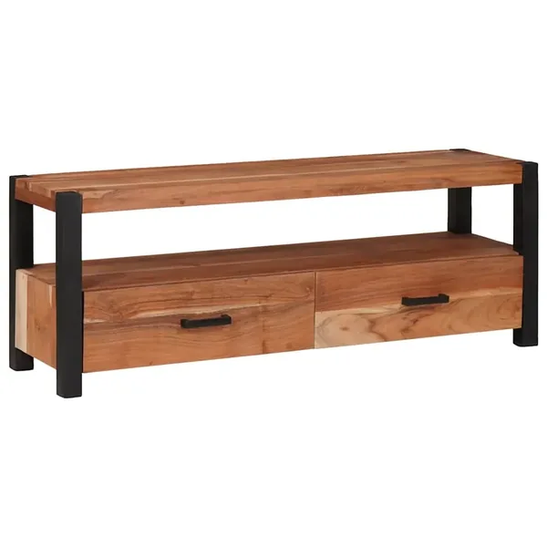 Meuble TV Marron 110 x 30 x 40 cm Bois d'acacia massif