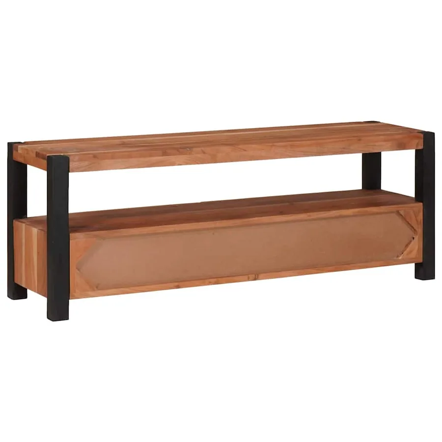 Meuble TV Marron 110 x 30 x 40 cm Bois d'acacia massif - 7