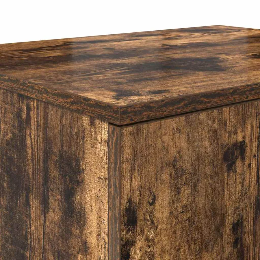 Armoire de rangement 2 pcs Chêne fumé 118 x 41 x 40 cm - 10