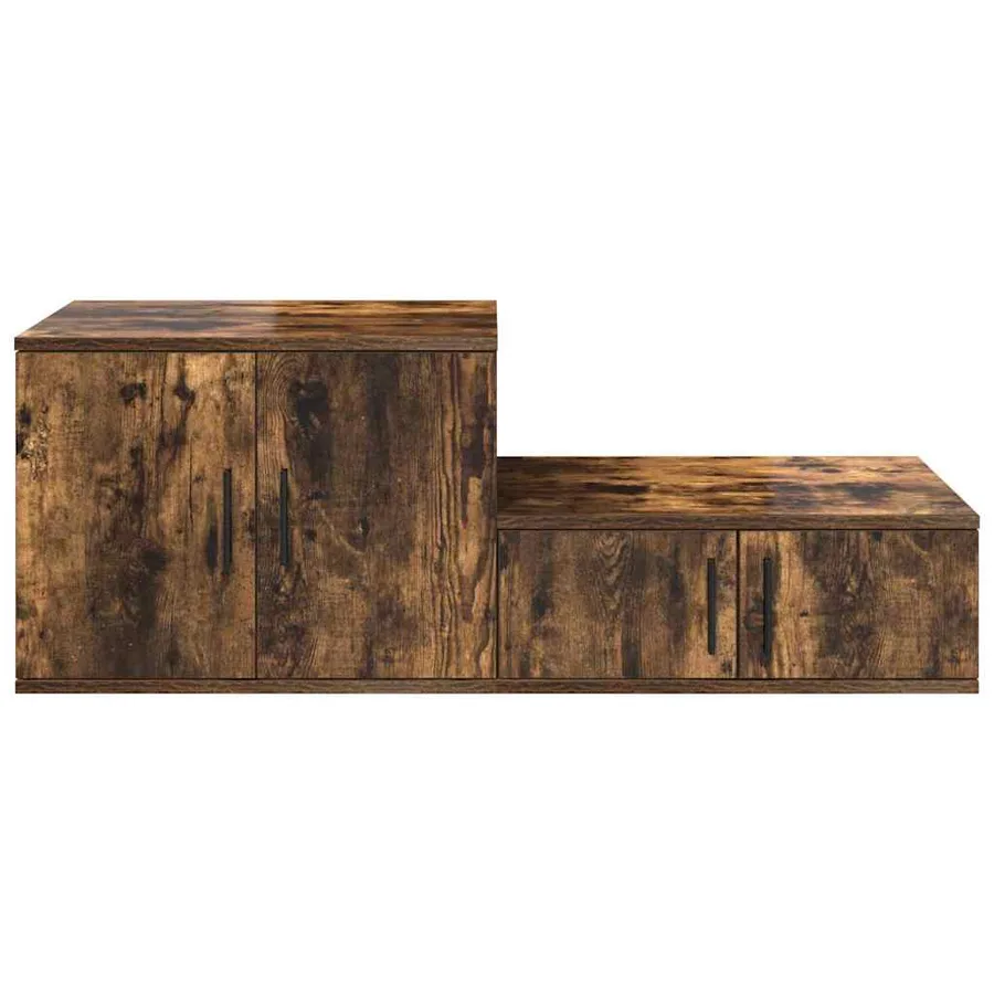 Armoire de rangement 2 pcs Chêne fumé 118 x 41 x 40 cm - 7