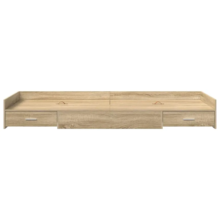 Cadre de lit Chêne Sonoma 80 x 200 cm Bois d'ingénierie - 5