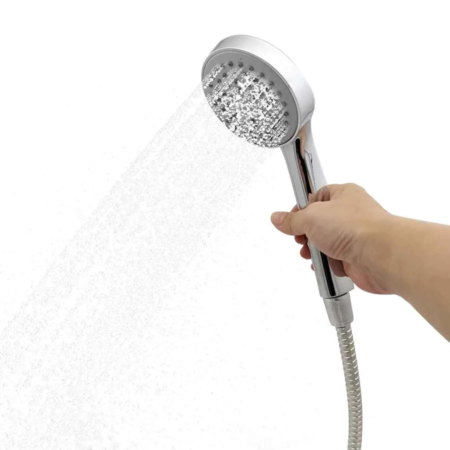 Douche solaire extérieure Noir 217 cm PVC et Aluminium - 9