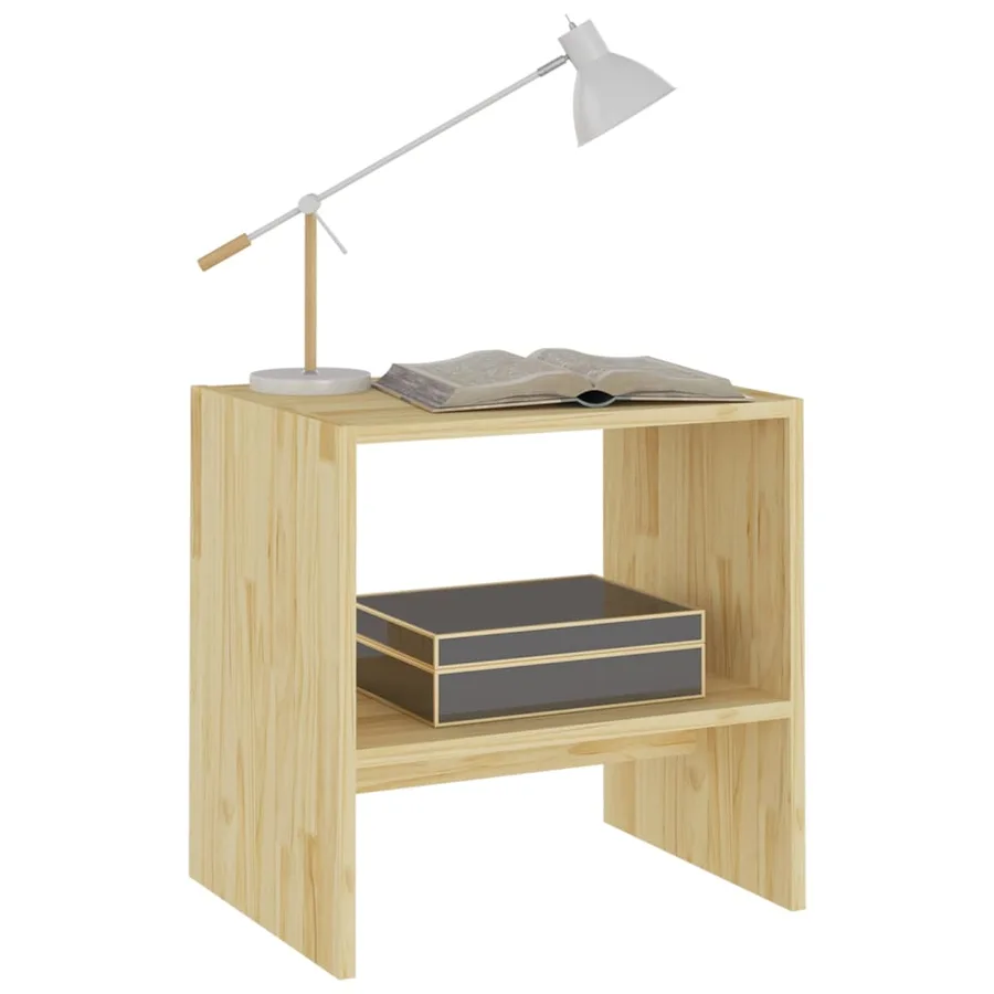Tables de chevet 2 pcs 40x30,5x40 cm Bois de pin massif - 4