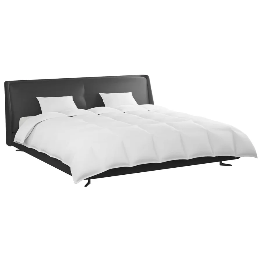 Ensemble de Duvet avec oreiller 3 pcs Blanc Plume de canard - 3