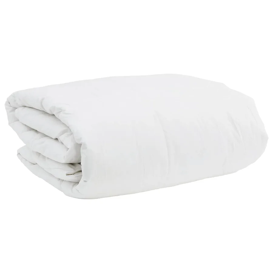 Ensemble de Duvet avec oreiller 3 pcs Blanc Plume de canard - 4