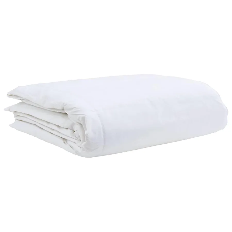 Duvet d'été simple Blanc 155 x 200 cm Plume - 4