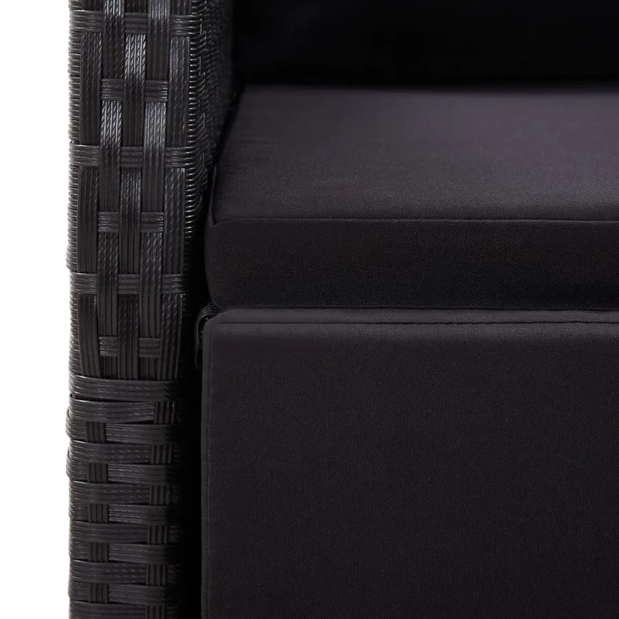 Chaises de jardin inclinables coussins lot de 2 Résine tressée - 10
