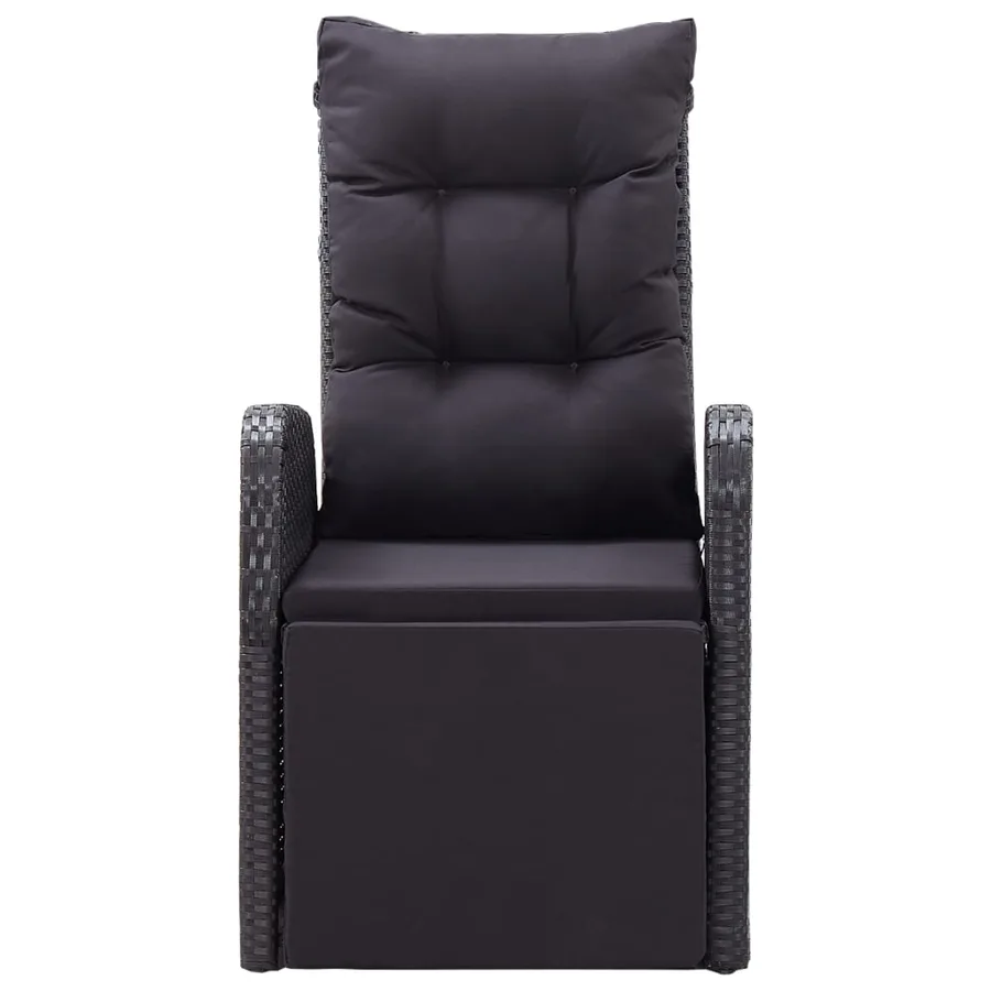 Chaises de jardin inclinables coussins lot de 2 Résine tressée - 4