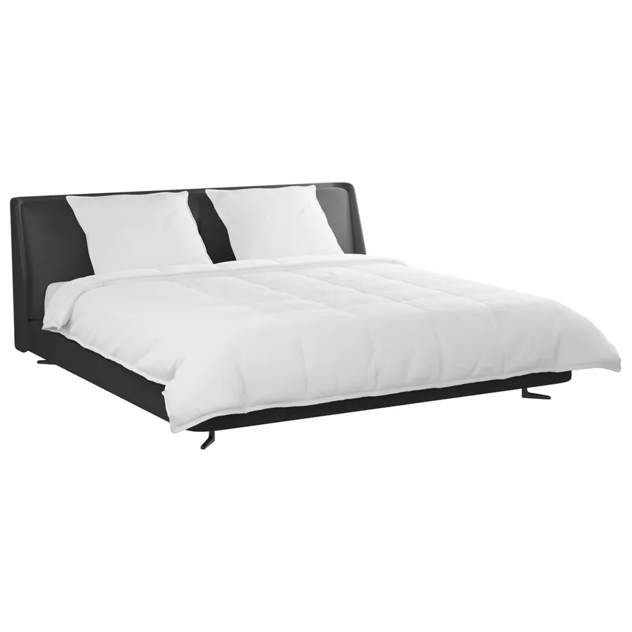 Ensemble de Duvet avec oreiller 3 pcs Blanc Plume de canard - 3