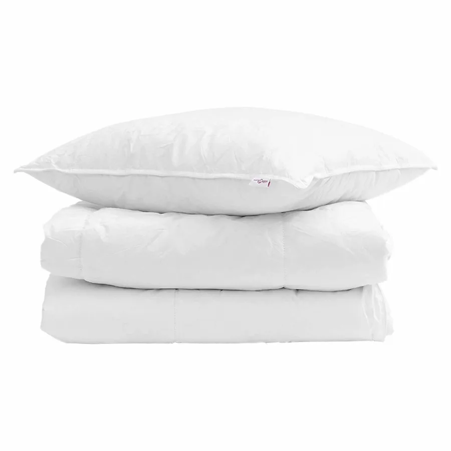 Duvet d'hiver avec oreiller 2 pcs Blanc Plume de canard - 2