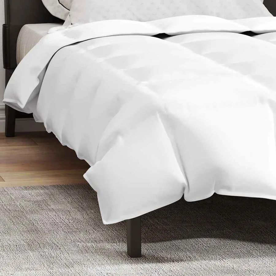 Duvet d'été simple Blanc 155 x 220 cm Plume - 5