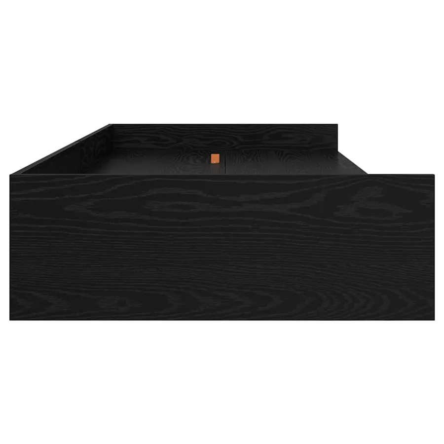 Cadre de lit Chêne noir 90 x 200 cm Bois d'ingénierie - 6
