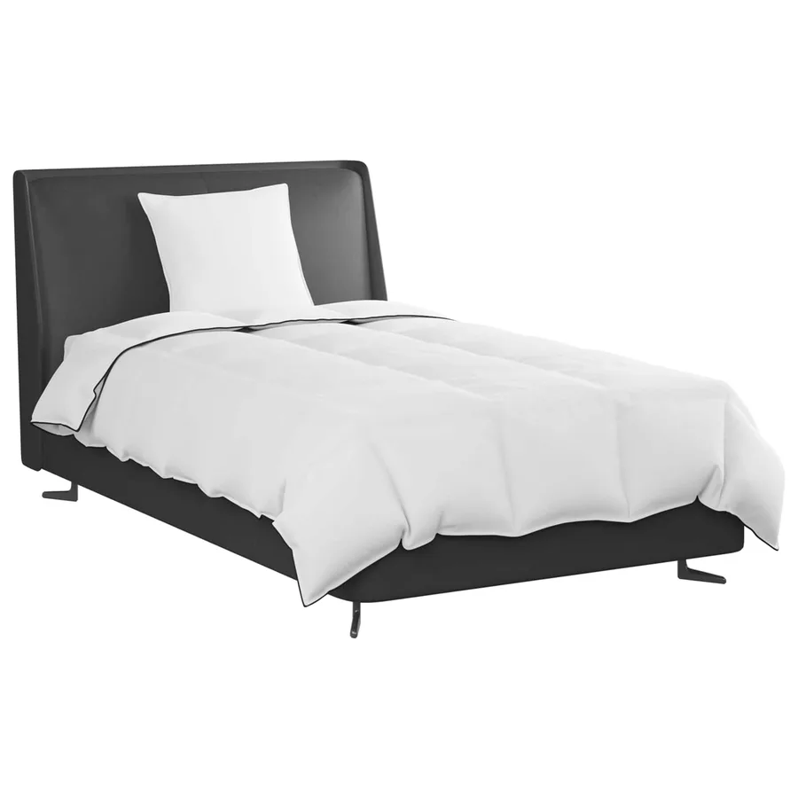 Duvet d'hiver avec oreiller 2 pcs Blanc Plume de canard - 3