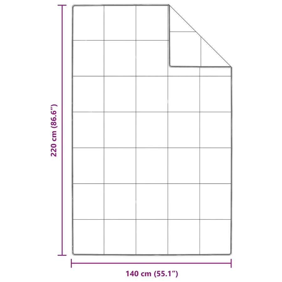 Duvet d'été simple avec oreiller 2 pcs Blanc Plume de canard - 8