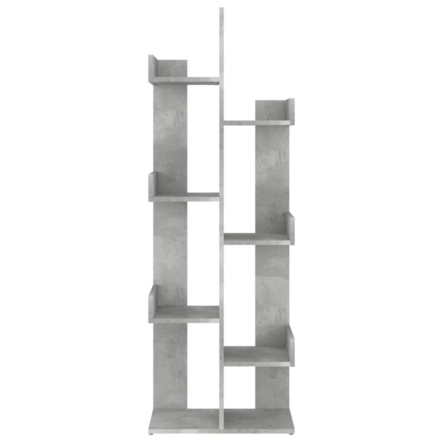 Bibliothèque Gris béton 48x25,5x140 cm Bois d’ingénierie - 3