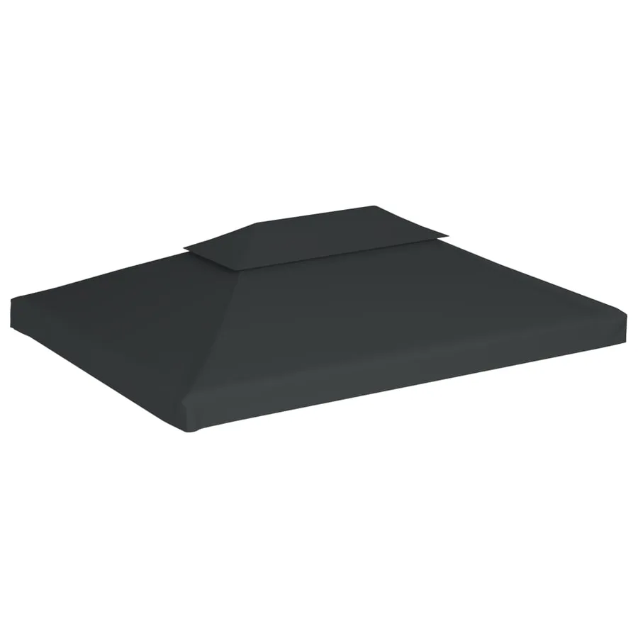Toile de belvédère 2 niveaux 310 g/m² 4x3 m Anthracite - 2