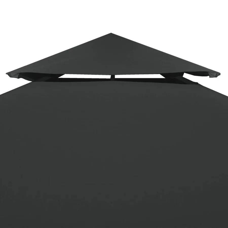 Toile de belvédère 2 niveaux 310 g/m² 4x3 m Anthracite - 3