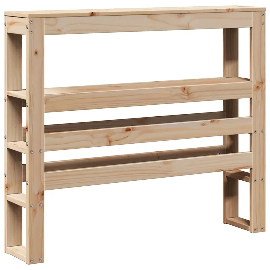 Cadre de lit sans matelas 90x190 cm bois de pin massif - 8