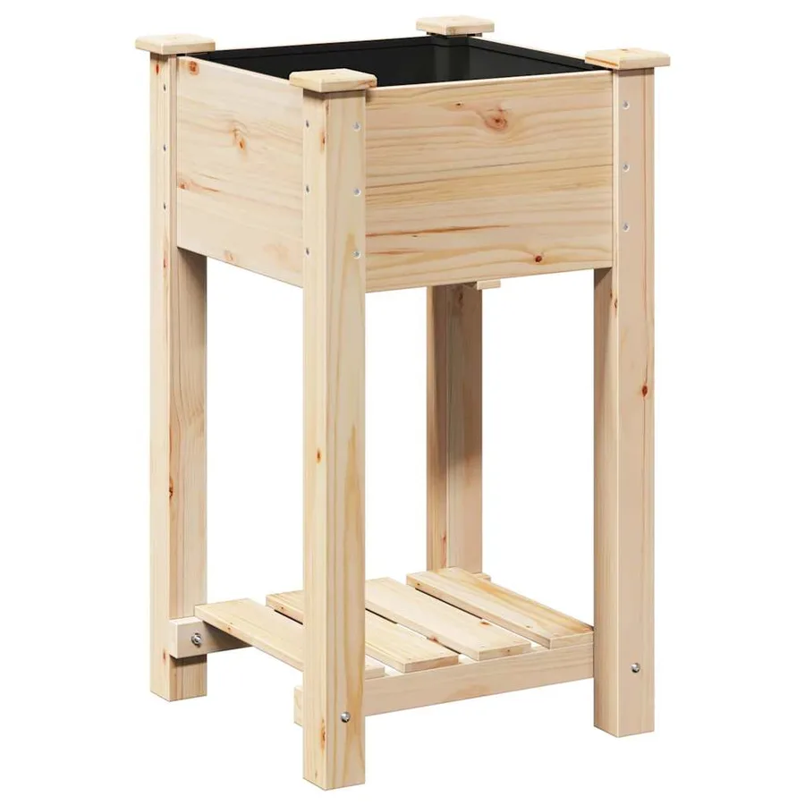 Cache-pot de jardin Beige 45 x 45 x 76,5 cm - 2
