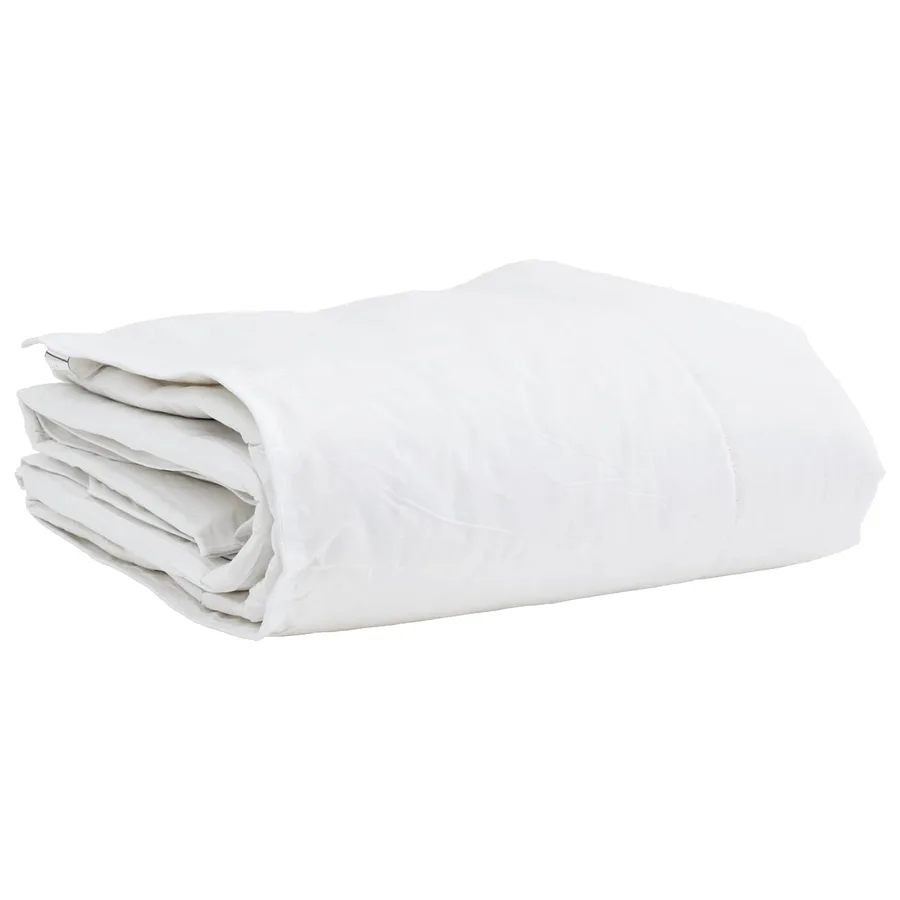 Duvet d'hiver avec oreiller 2 pcs Blanc Plume de canard - 4