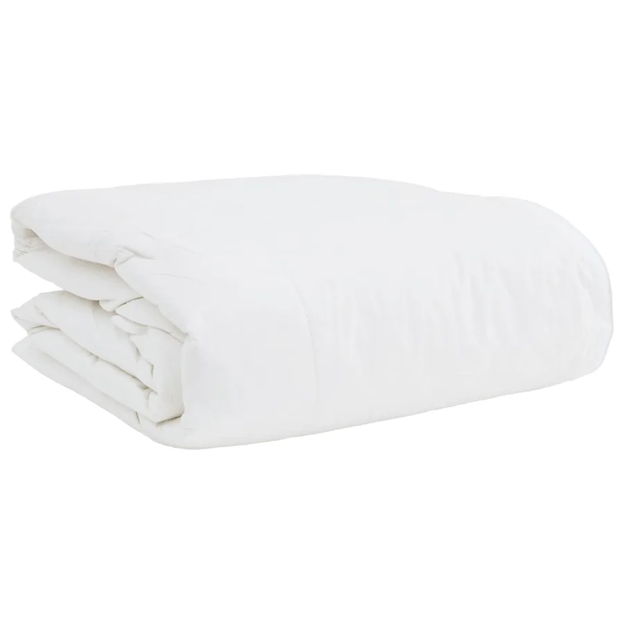 Duvet 2-en-1 avec oreiller 2 pcs Blanc Plume de canard - 4